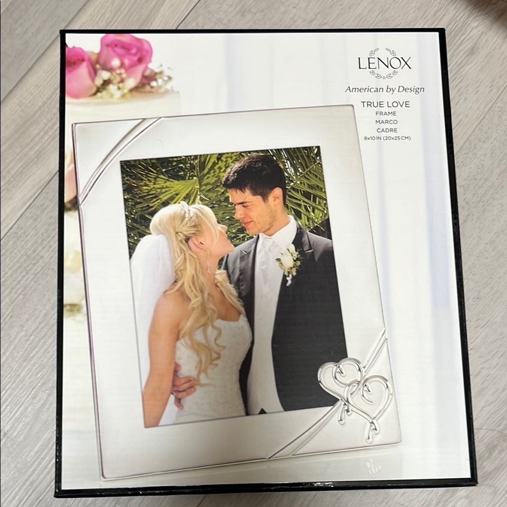 Lenox Wedding Silver Heart Frame 8x10